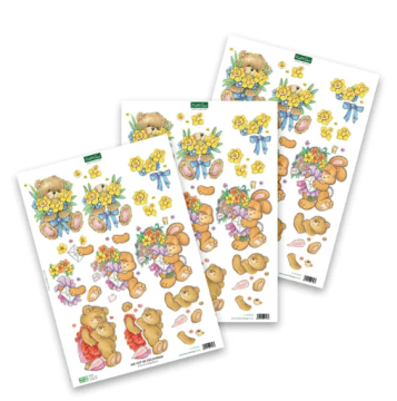 Cute & Cuddly Bear Die-Cuts, 3 sheets